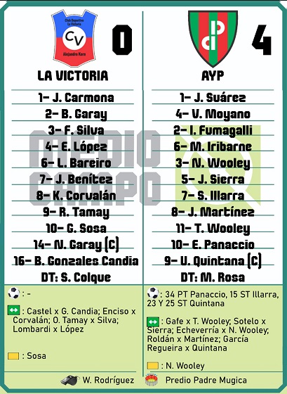 Las Mandarinas, Brandsen, Atlético y Progreso, Estrella de Jeppener, Defensores de Domselaar, Liga Metropolitana San Vicente