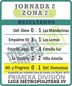 Las Mandarinas, Brandsen, Atlético y Progreso, Estrella de Jeppener, Defensores de Domselaar, Liga Metropolitana San Vicente